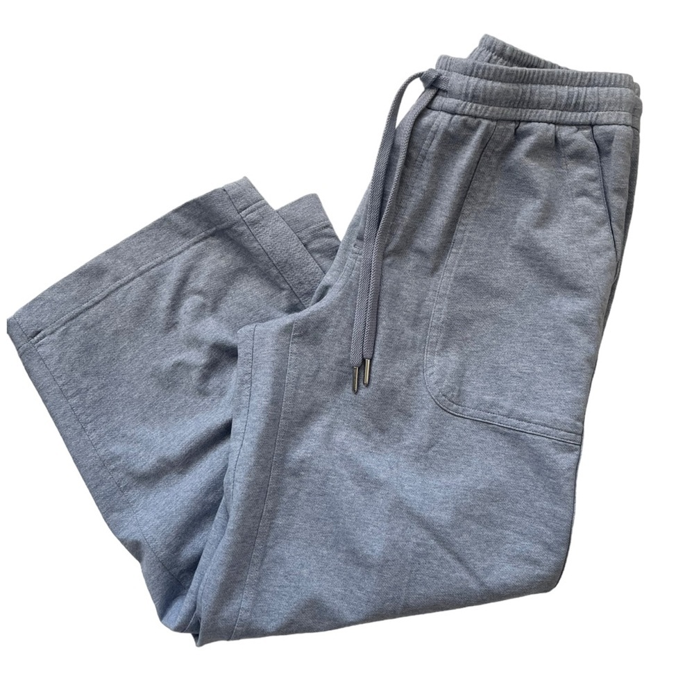 Athleta farallon heathered wide leg crop joggers 8 - Picture 10 of 10